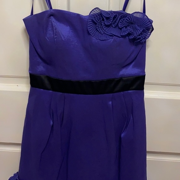 Purple Strapless Cocktail Dress - Size 2 (Max & Cleo) - Picture 4 of 5